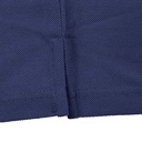 BLUE COTTON TENCEL PLAIN POLOSHIRT