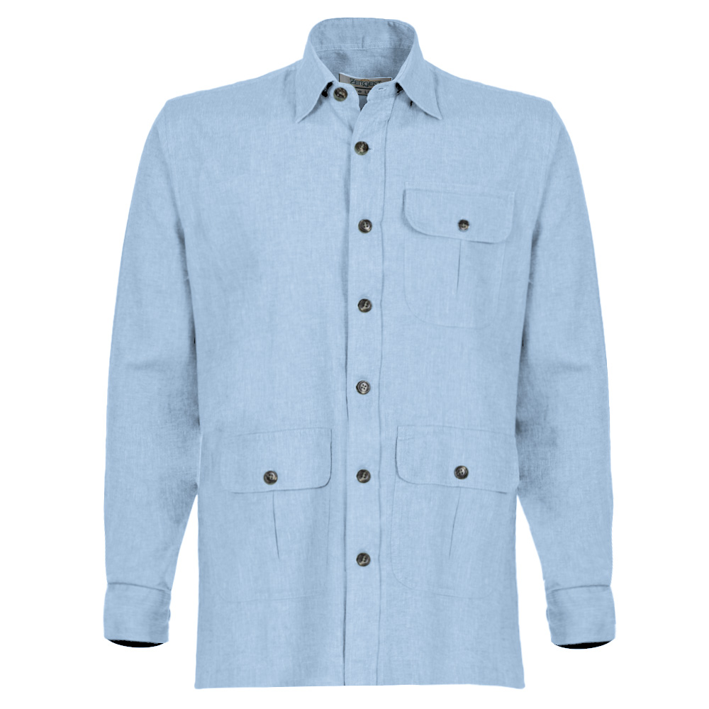 Men's Pure Linen Bush Coat (LIN-1068|REG)       