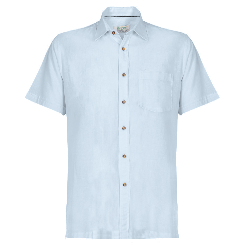 Men's Pure Linen Bushirt (LIN-1142|CLR/HSP)