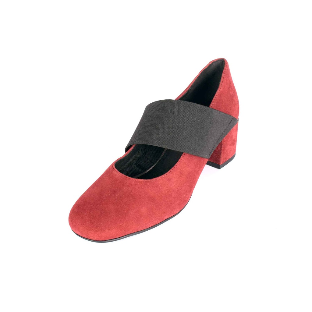 Red Plain Suede Mary Jane (PAK-SER-19-11-14004|MIS/1)