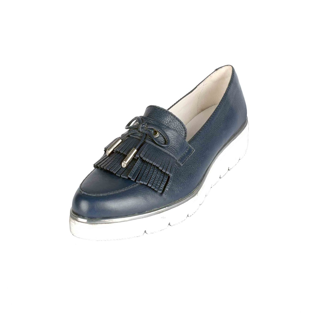 Blue Plain Leather Loafer (PAK-SER-19-09-13327|MIS/1)