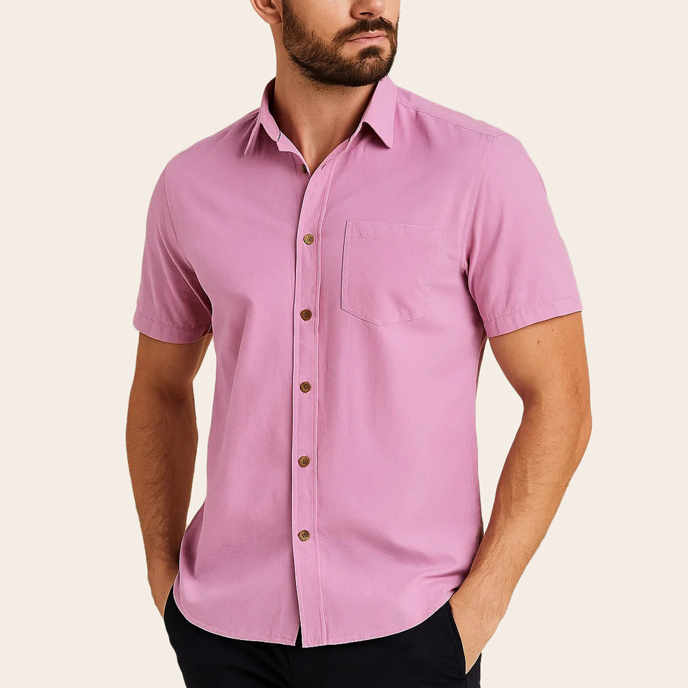 Men's Pure Linen Bushirt (LIN-1299|CLR/HSP)