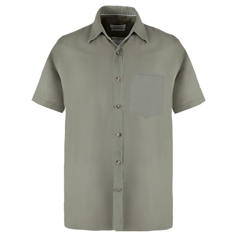 Men's Pure Linen Bushirt (LIN-1321|HSP|FOLA)