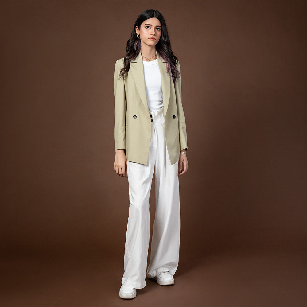 Women's Wool Rich Blend Jacket (STR-52|1677|FOLA)