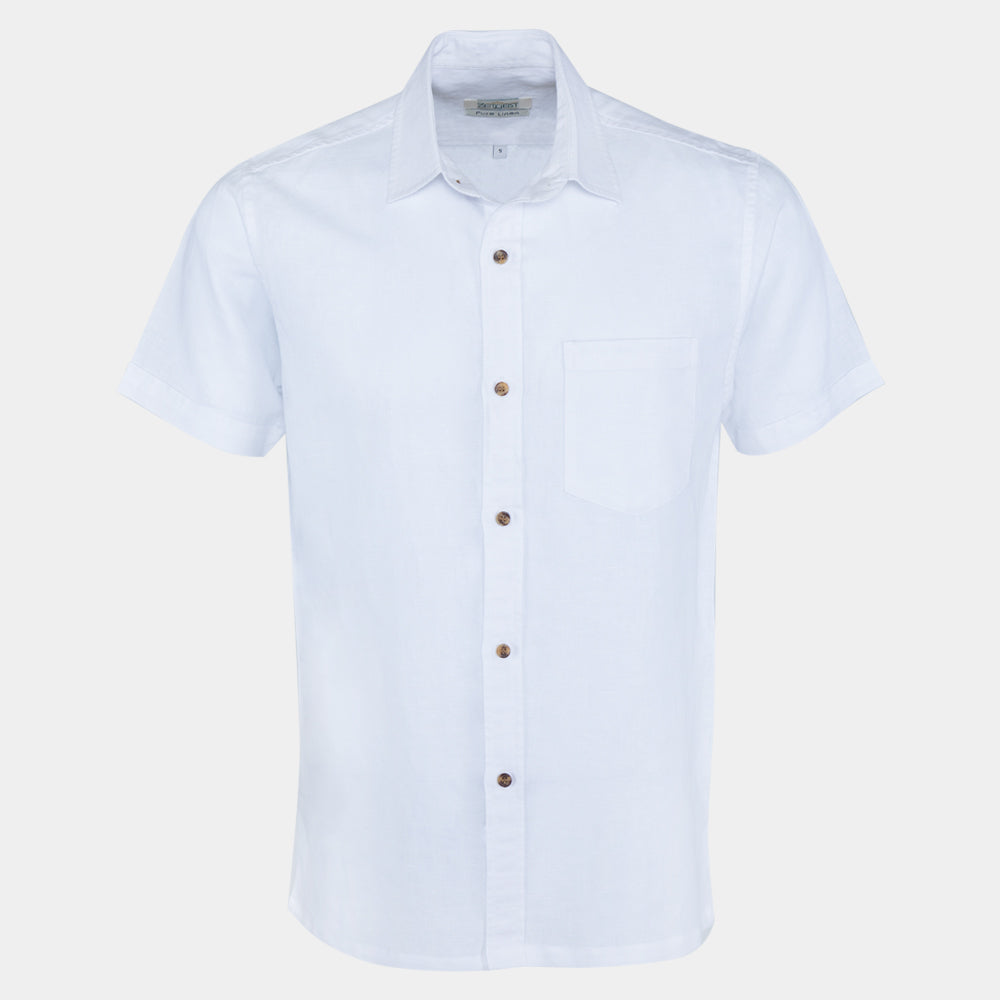 Men's Pure Linen Bushirt (LIN-1392|CLR/HSP)