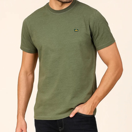 Men's Cotton Polyester Elastane T Shirt (CBJSH-2|SLM)       