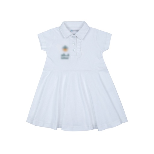 [UNI-3269] Juthoor Polo Dress (PKH-100C (WHT-REG)|JTH/1)