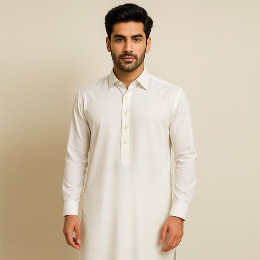 Men's Pure Cotton Kameez Shalwar (CTUPSH-1|U3234/CLR-RCF)       