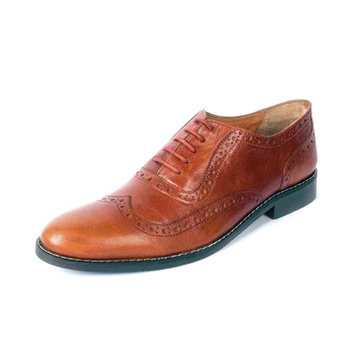 [UNI-2310] Brown Semi-Brogue Oxford (UENT-MW-1|MIS/1)