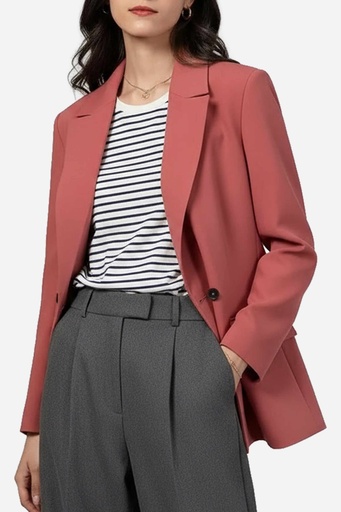 Women's Wool Rich Blend Jacket (STR-53|1677|FOLA)