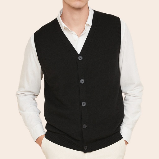Men's Lambswool Country Cardigan (LW-008|VNK/SLL)        